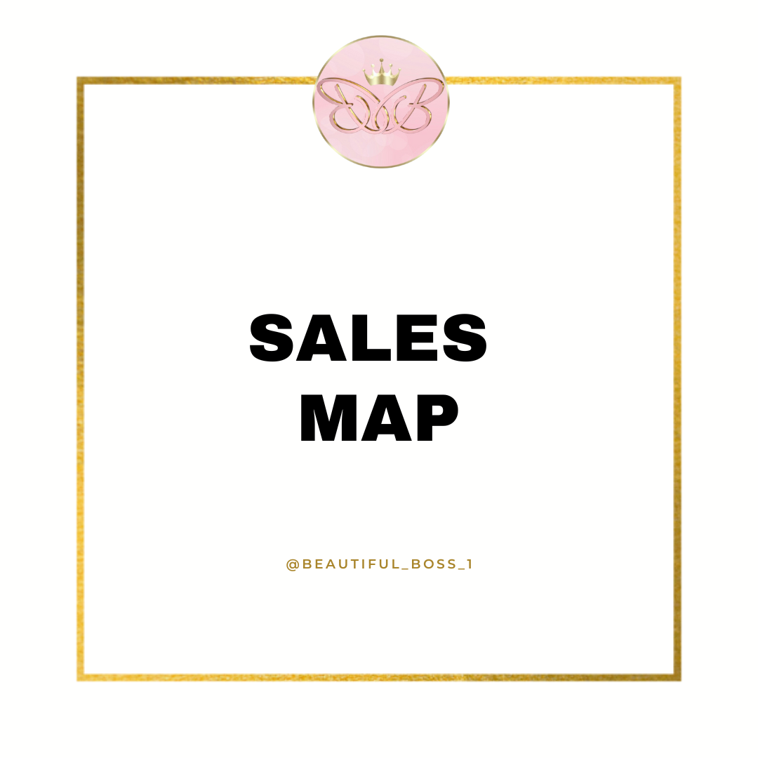 Sales Map - Instant Download Template