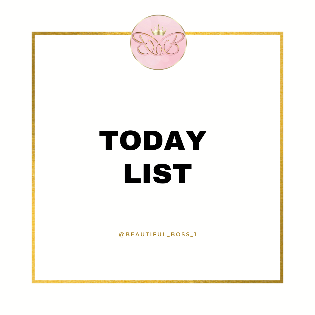 Today List - Instant Download Template