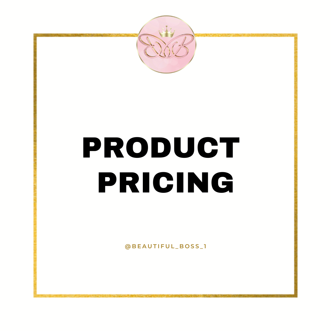 Product Pricing - Instant Download