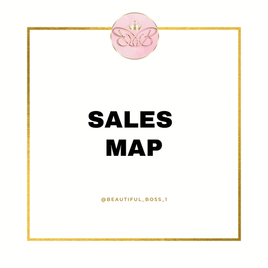 Sales Map - Instant Download Template
