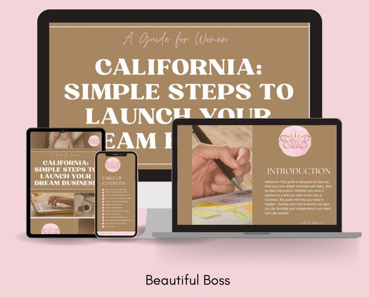 Launch Your Dream Business in CALIFORNIA: Simple Steps to Success! (INSTANT DOWNLOAD)